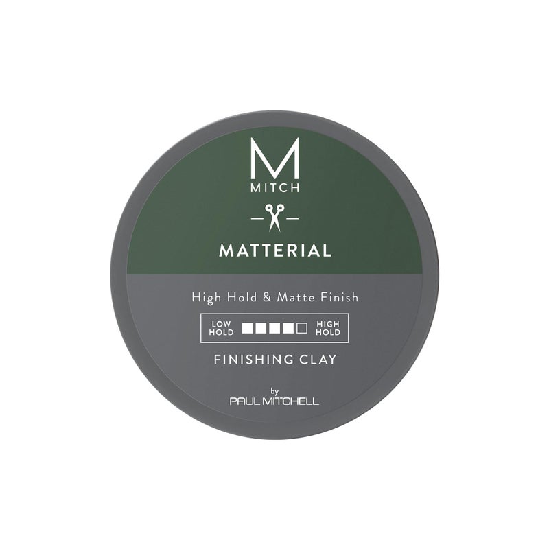 MITCH by Paul Mitchell Matterial Finishing Clay for Men, High Hold, Ultra-Matte Finish, For All Hair Types, 3 oz. - Image 1