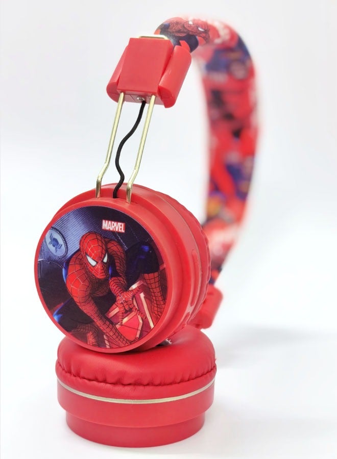 Upgraded Spider-Man pattern Bluetooth wireless headset for children, noise-cancelling wireless headset for children, suitable for TF card, mobile phone, tablet computer - Image 2