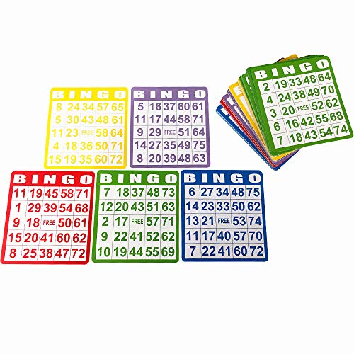 Yuanhe 100 Bingo Game Cards - Disposable Reusable Paper Sheets for Kids Party School Classroom Family Gathering Activity Casino Trip - Image 3