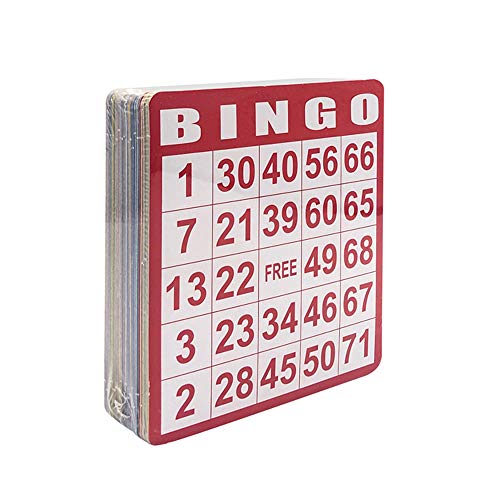 Yuanhe 100 Bingo Game Cards - Disposable Reusable Paper Sheets for Kids Party School Classroom Family Gathering Activity Casino Trip - Image 5