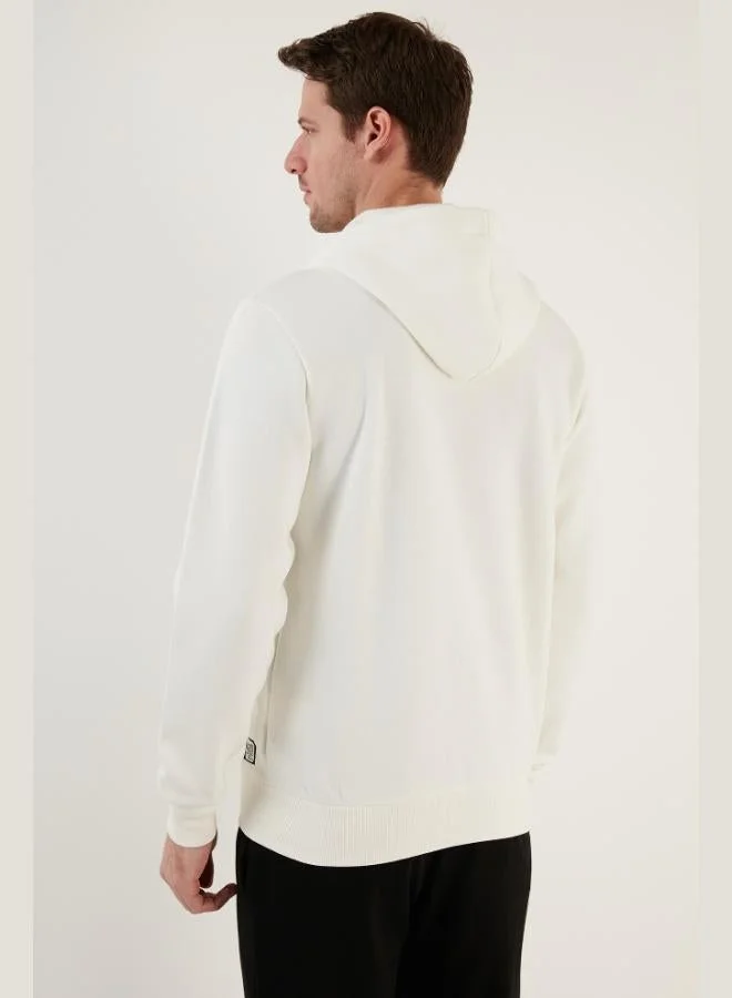 Buratti  Buratti Regular Fit Hooded Zip-Up, Fleece-Lined, Soft Brushed Winter Sweatshirt for Men 5905340 for Men | Best Price UAE