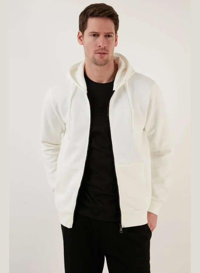 Buratti  Buratti Regular Fit Hooded Zip-Up, Fleece-Lined, Soft Brushed Winter Sweatshirt for Men 5905340 for Men | Best Price UAE