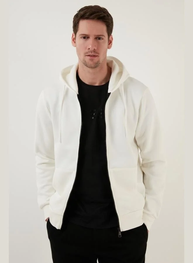 Buratti  Buratti Regular Fit Hooded Zip-Up, Fleece-Lined, Soft Brushed Winter Sweatshirt for Men 5905340 for Men | Best Price UAE