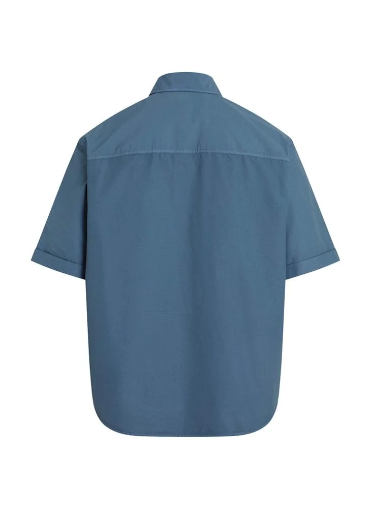 Calvin Klein Jeans Garment Dye Cotton Short Sleeve Shirt