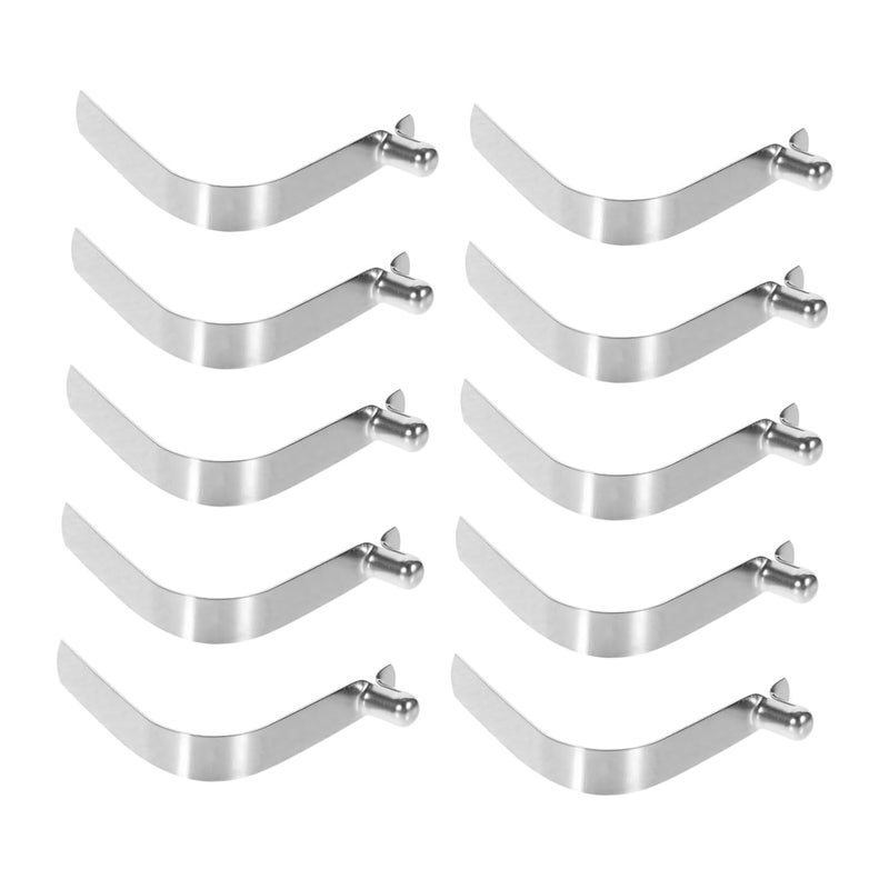 DOITOOL 10Pcs Spring Clip Durable Umbrella Snaps for Tent and Kayak Paddle Shaped Design for Reliable Connection and Fixing Resistant Clips for Outdoor Use - Image 1