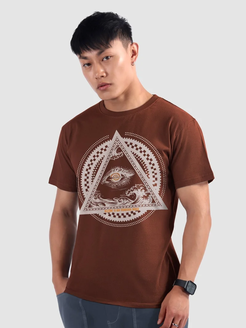 Beyoung Illuminati Half Sleeve Printed T-shirt