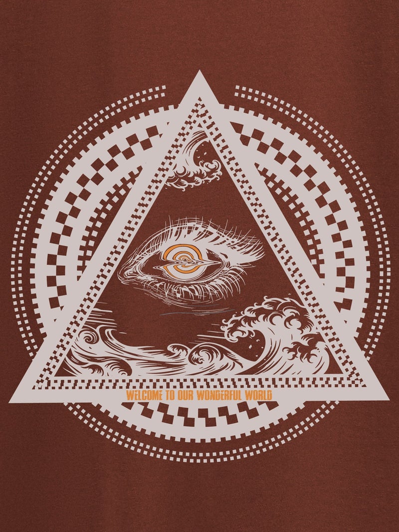 بيونغ تيشيرت مطبوع بنصف كم من إلوميناتى - Image 5