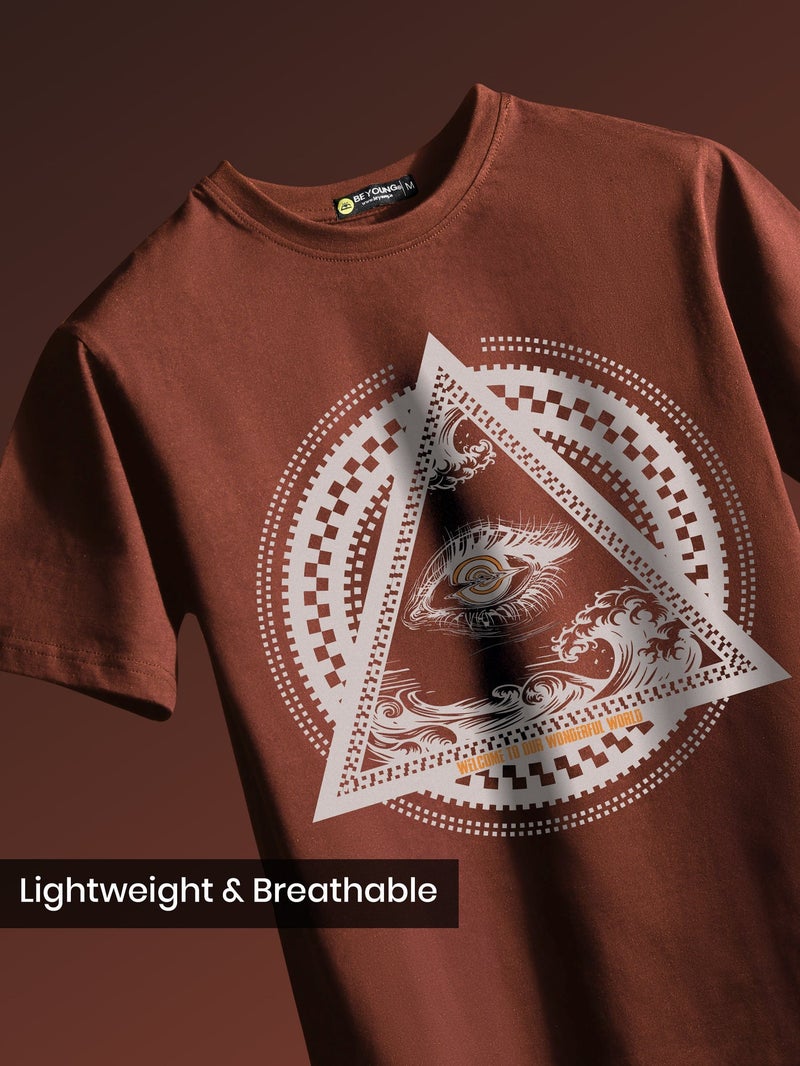 بيونغ تيشيرت مطبوع بنصف كم من إلوميناتى - Image 2