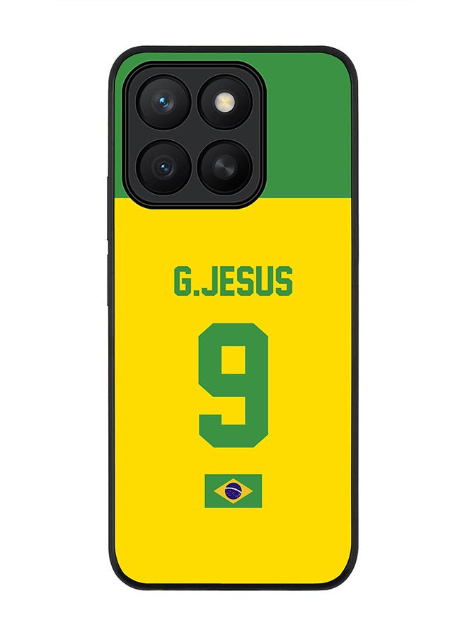 Stylizedd For Honor X8c Case,Slim fit Camera Protection, Shockproof Thin Phone cover  - Football - Brazil,  G.Jesus