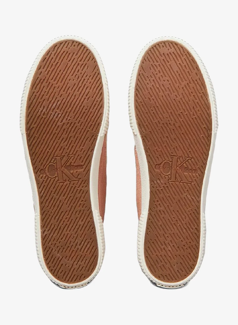 Calvin Klein Dusty Coral Canvas Low Profile Trainers for Women | Best Price UAE