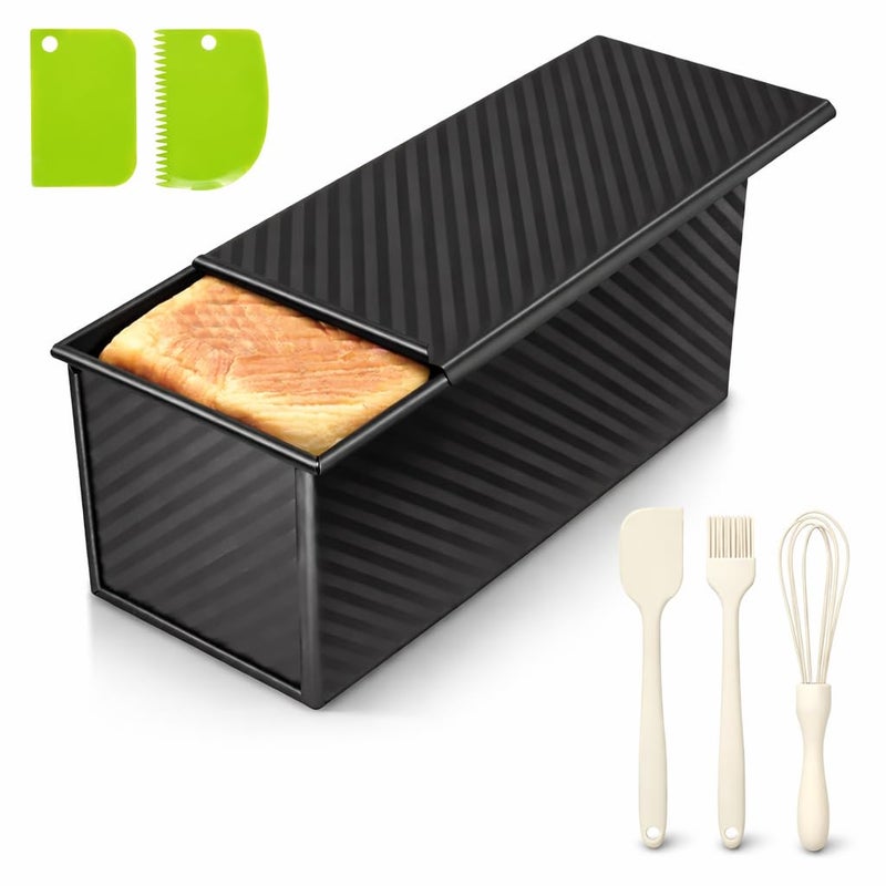 Dipanist 2Pack Pullman Loaf Pans with Lids - Image 1