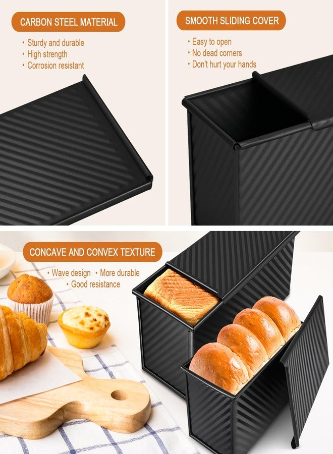 Dipanist 2Pack Pullman Loaf Pans with Lids - Image 5