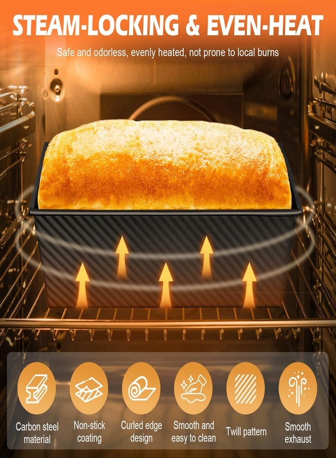 Dipanist 2Pack Pullman Loaf Pans with Lids - Image 3