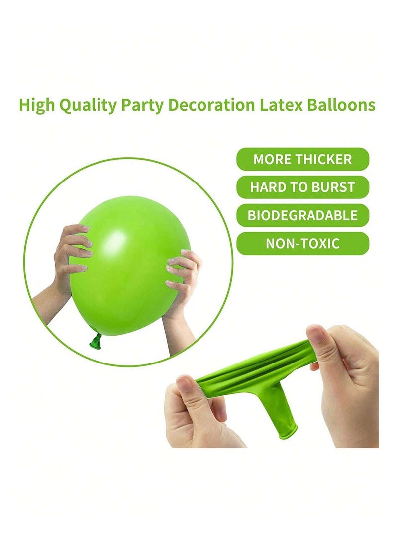 Generic - Green and white latex balloons, 40 pieces, balloons to decorate birthday parties, special occasions, and all Saudi national occasions. - Image 1