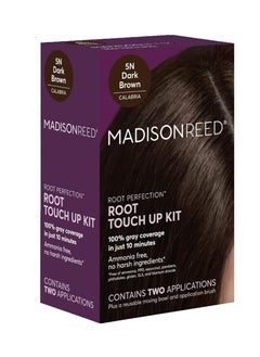 Madison Reed Madison Reed Root Perfection Permanent Root Touch Up, Dark Brown 5N Calabria, 10 Minutes for 100% Gray Root Coverage, Ammonia-Free Hair Dye, Two Applications  - Image 1