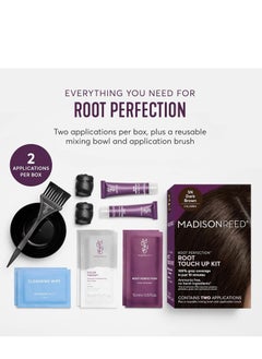 Madison Reed Madison Reed Root Perfection Permanent Root Touch Up, Dark Brown 5N Calabria, 10 Minutes for 100% Gray Root Coverage, Ammonia-Free Hair Dye, Two Applications  - Image 3