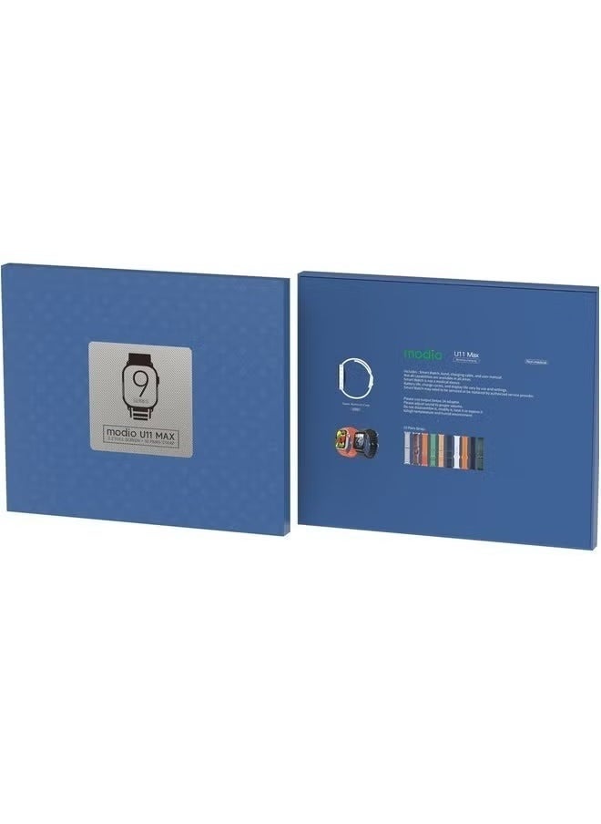 "Gold Ultra 4G Smart Watch – 2.2 Inch HD Display, SIM Capability & Three Interchangeable Straps"