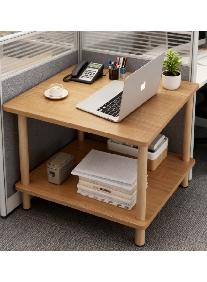 ميكسد طاولة قهوة مكتبية، طاولة مستطيلة ذات مستويين، طاولة تخزين مقاومة للماء، طاولة أريكة على الطراز الحديث لغرفة المعيشة وغرفة النوم، تحمل حمولة صلبة - Image 4