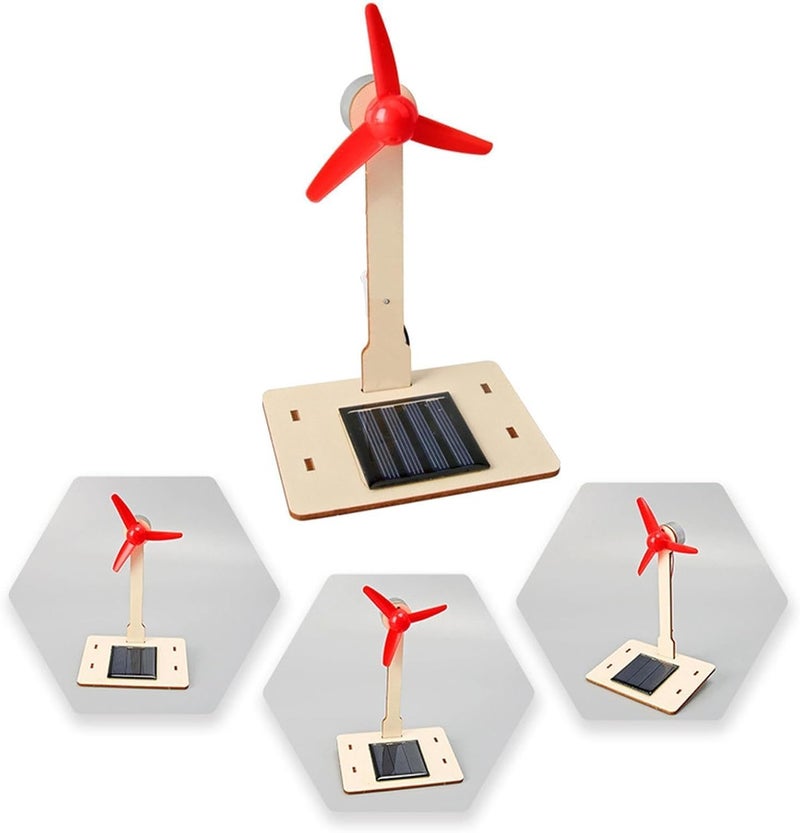 TERRIFI Simple practical structure Mini Solar Windmill Toy, DIY Solar Turbine Model for Kids, Educational Science Kit, Home Desk Decor, Renewable Energy Learning and Play Wide use compliant quality - Image 4