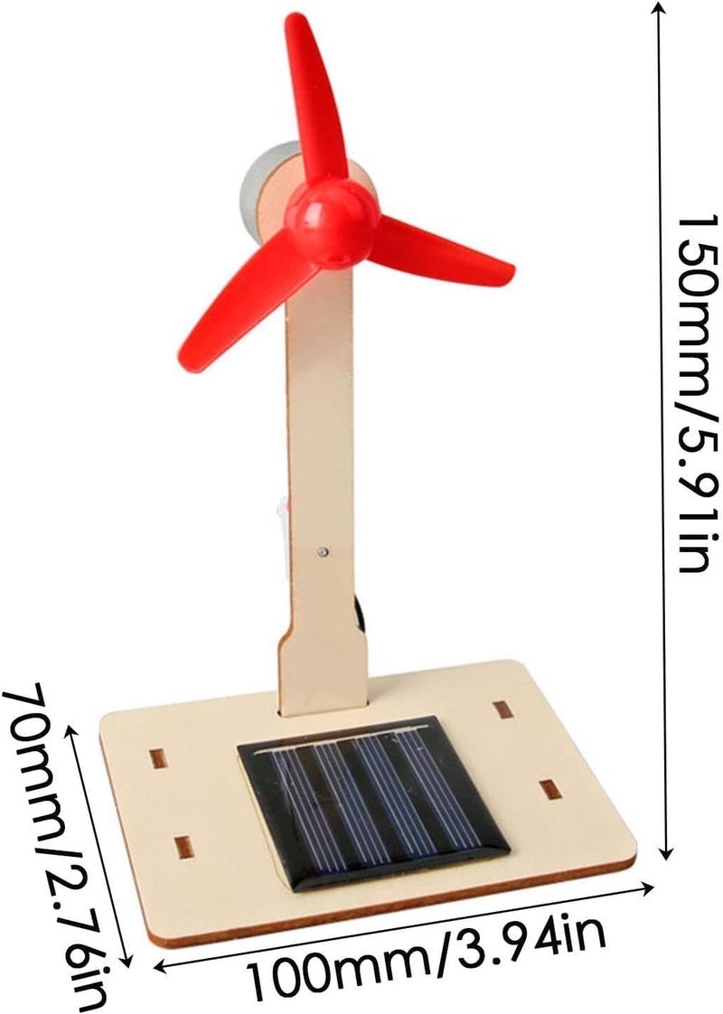 TERRIFI Simple practical structure Mini Solar Windmill Toy, DIY Solar Turbine Model for Kids, Educational Science Kit, Home Desk Decor, Renewable Energy Learning and Play Wide use compliant quality - Image 5