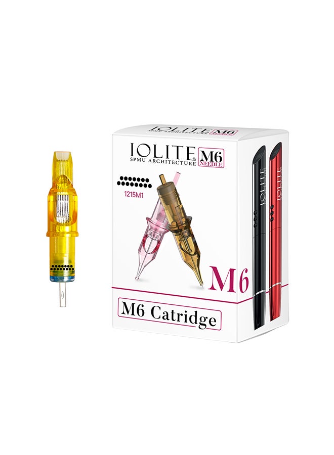 IOLITE 10- Pieces Tattoo Cartridge Needles, Pen SPMU Machine M6 Disposable Universal - 1215M1 - Image 1