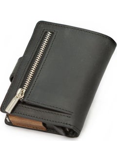 Abess Card Holder Wallet , Luxury Leather (Crazy) Mechanism Card Holder Wallet  - Image 3