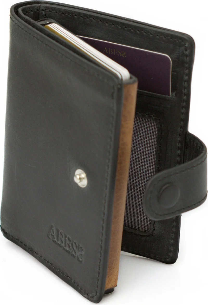 ابيس Card Holder Wallet , Luxury Leather (Crazy) Mechanism Card Holder Wallet