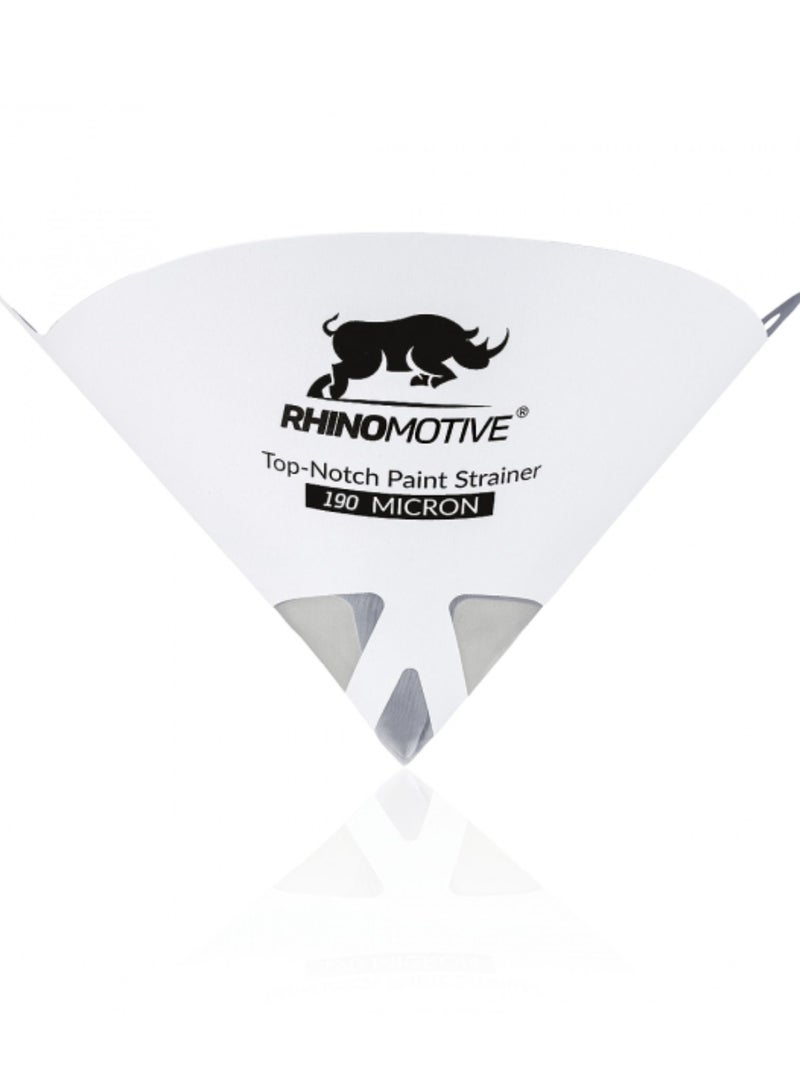 RHINOMOTIVE RHINOMOTIVE - TOP NOTCH PAINT STRAINER Effectively filters any impurities 190 MICRON 100 Pcs Per Box  - Image 1