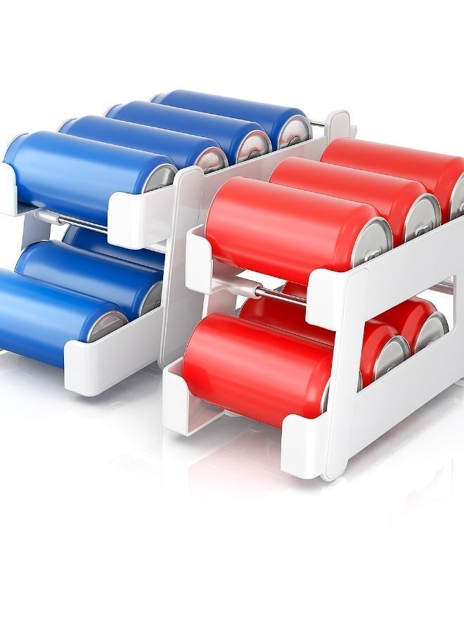 زوبا منظم علب الصودا الذكي –وداعًا لفوضى الثلاجة – منظم علب المشروبات العصري حل عملي يجمع بين الأناقة والتنظيم وتوفير المساحة ثنائية الطبقات - قطعه واحدة - Image 3