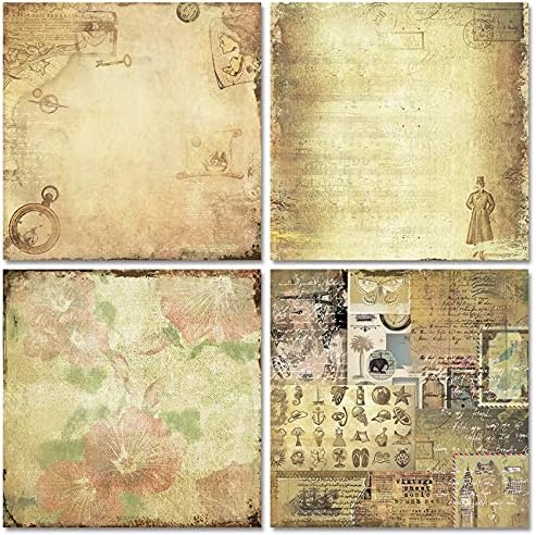 iKammo Vintage Scrapbook Paper Aesthetic Patterned Paper 121224 Sheets DoubleSided Old Decoupage Journaling Papers Pad for Holiday Cardmaking DIY Origami Decorative Craft Papers - Image 5