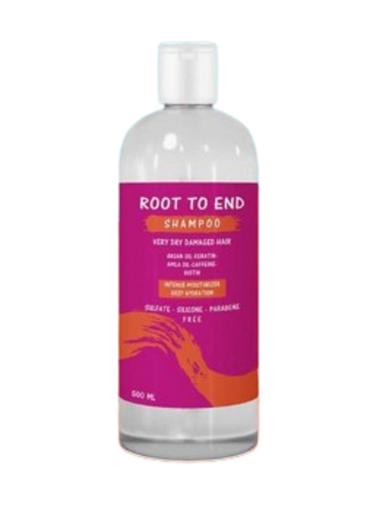 رووت تو إند شامبو للشعر الجاف والتالف - 500 مل - Image 1