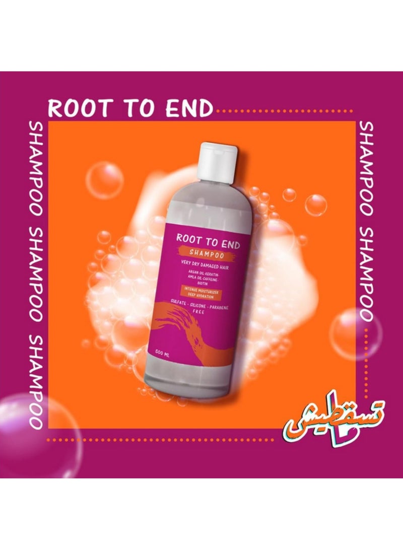 رووت تو إند شامبو للشعر الجاف والتالف - 500 مل - Image 4