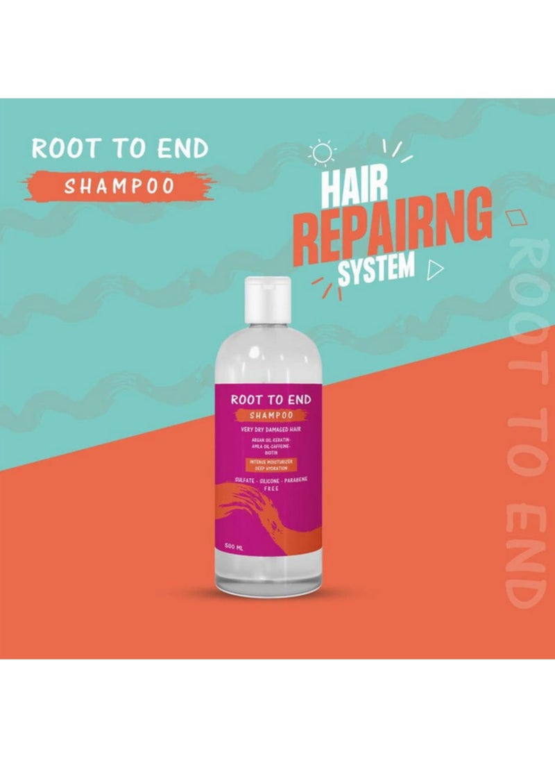رووت تو إند شامبو للشعر الجاف والتالف - 500 مل - Image 3