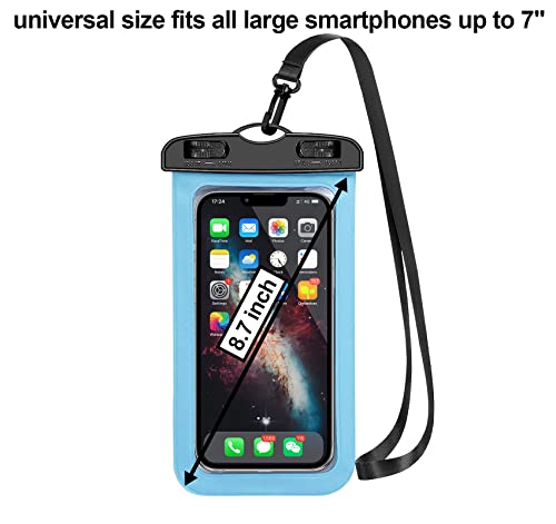 Famoby Up to 7.5" 6 Pack Multicolor Universal Waterproof Phone Pouch, Phone Waterproof Case Dry Bag,Protection Level: IP68,Outdoor Sports for Apple iPhone,Samsung,and More - Image 2