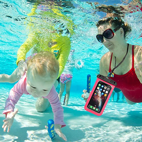 Famoby Up to 7.5" 6 Pack Multicolor Universal Waterproof Phone Pouch, Phone Waterproof Case Dry Bag,Protection Level: IP68,Outdoor Sports for Apple iPhone,Samsung,and More - Image 5