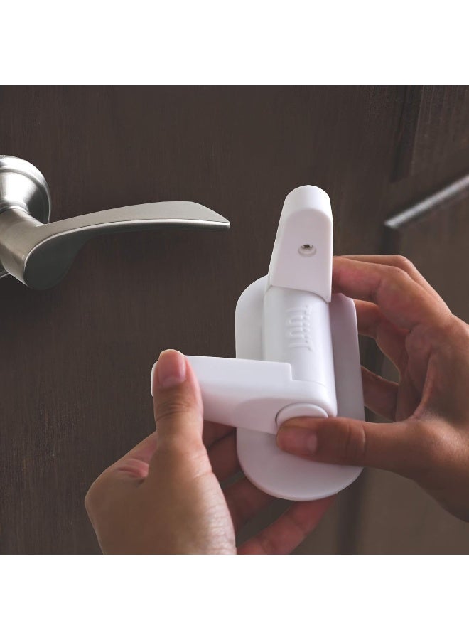 Tuut Door Lever Lock (6 Pack) Child Proof Doors & Handles, 3M Adhesive - Child Safety - Image 3