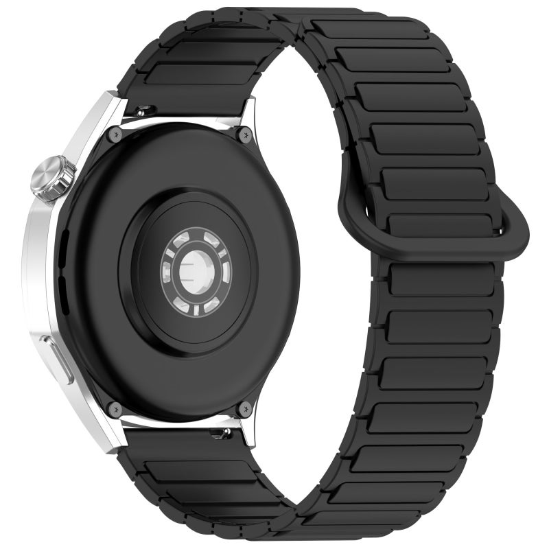 erorex For Redmi Watch 5 Lite Two Color Magnetic Buckle Silicone Watch Band(Black) - Image 2