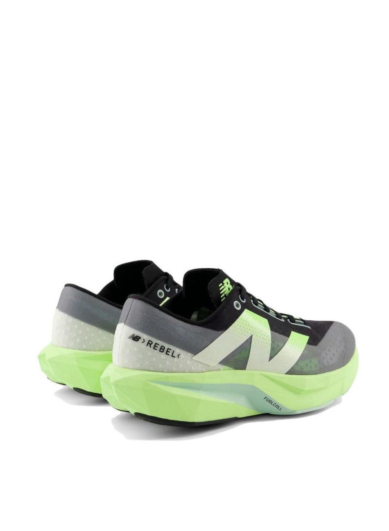 New Balance FuelCell Rebel V4 Running Outdoor Shoes Light Gray/Green For Men/Women/Students - Image 4