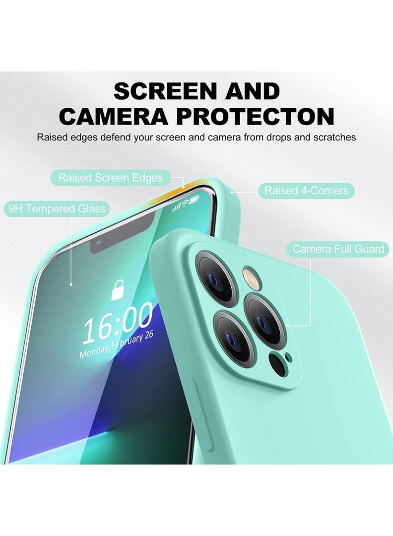 Theodor Protective Ultra Slim Fit Case Liquid Silicone Gel Cover with Full Body Protection Anti-Scratch Shockproof Case For iPhone 13 PRO MAX LIQUID SILICON SEA BLUE - Image 5