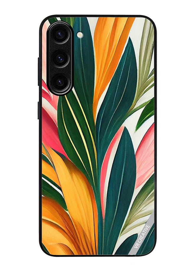 VR CREATIVE Protective Case Cover For Samsung Galaxy S24 Plus Backdrop Of Abstract Bright Style Flowers And Tropical Design Multicolour - Image 1