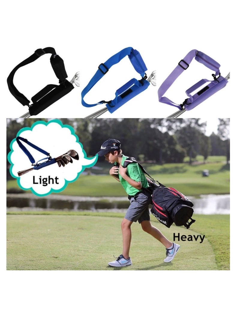 NOVOLAN NOVOLAN Portable Golf Club Bag Mini Portable Club Bag Green Bag Messenger Club Bag Grip Practice Bag, Padded Shoulder Strap Waterproof Design Stylish Appearance, Convenient Carry Handles (black)  - Image 5