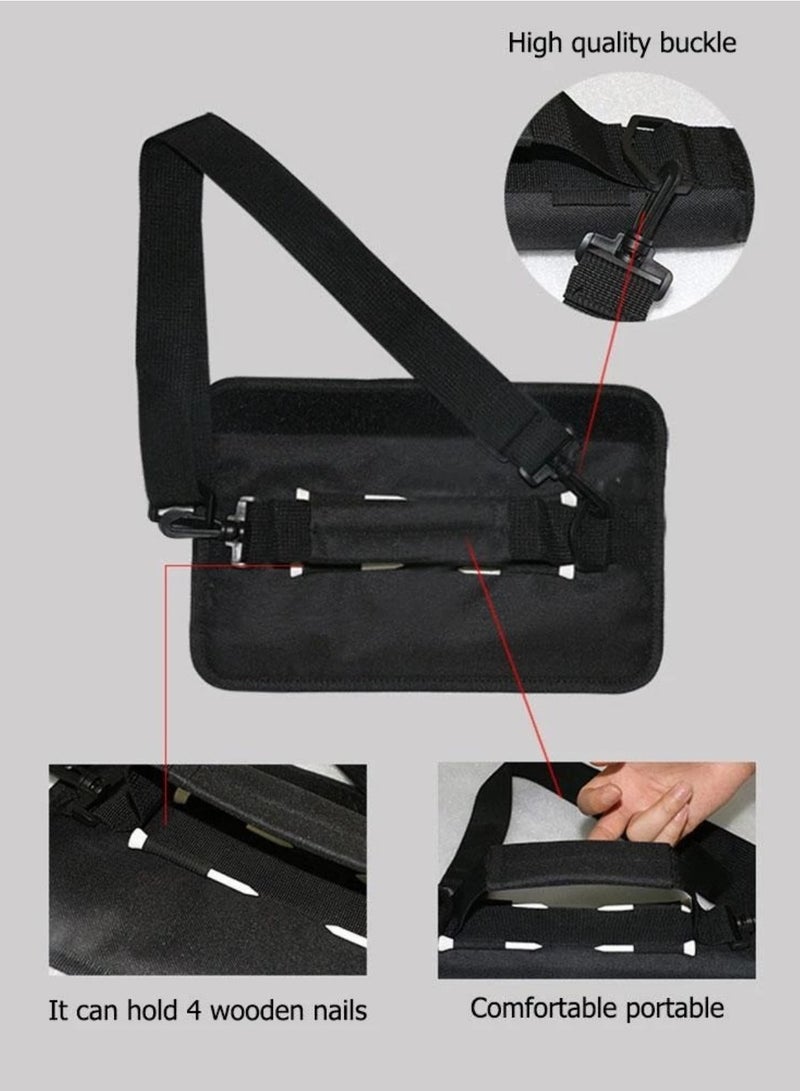NOVOLAN NOVOLAN Portable Golf Club Bag Mini Portable Club Bag Green Bag Messenger Club Bag Grip Practice Bag, Padded Shoulder Strap Waterproof Design Stylish Appearance, Convenient Carry Handles (black)  - Image 4