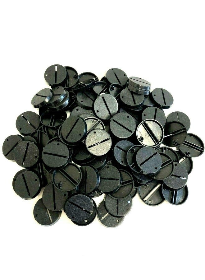 War Base West Lot of 100 32mm Round Slot Bases for Warhammer 40k + AoS Games Workshop Wargame Bitz - Image 2