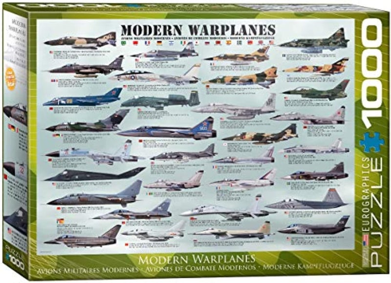 EuroGraphics Modern Warplanes Puzzle 1000Piece - Image 1