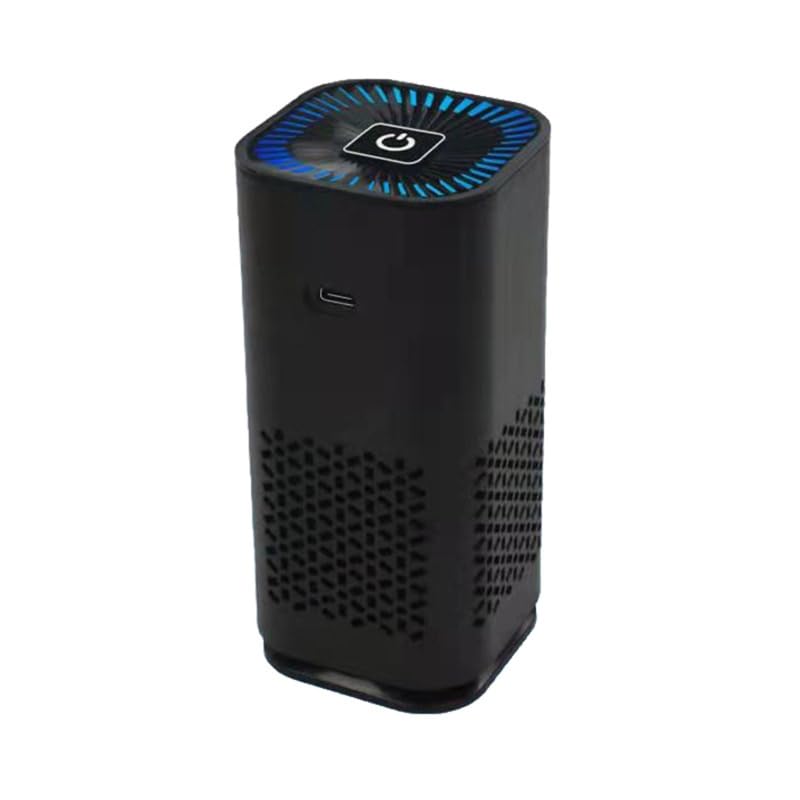 Digital ShoppyCar Air Purifier Portable Negative Ion Generator Remove Formaldehyde Dust Smoke Air Freshen Washer For Home Car (BLACK) - Image 1