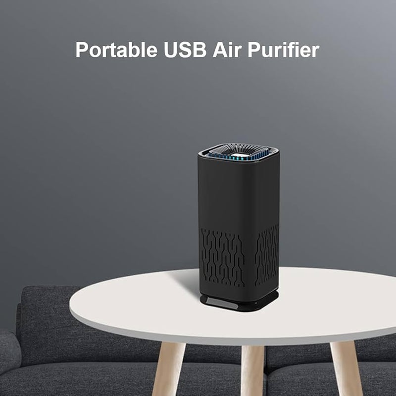 Digital ShoppyCar Air Purifier Portable Negative Ion Generator Remove Formaldehyde Dust Smoke Air Freshen Washer For Home Car (BLACK) - Image 4