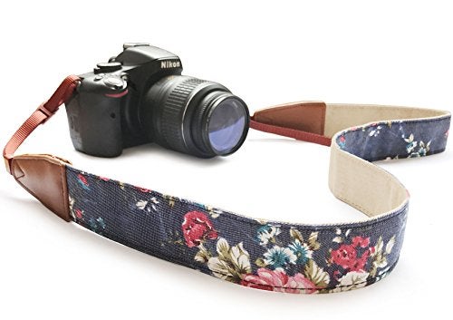Alled Camera Strap Neck, Adjustable Vintage Floral Camera Straps Shoulder Belt for Women/Men,Camera Strap for Nikon/Canon/Sony/Olympus/Samsung/Pentax ETC DSLR/SLR - Image 2