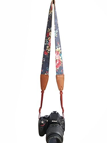 Alled Camera Strap Neck, Adjustable Vintage Floral Camera Straps Shoulder Belt for Women/Men,Camera Strap for Nikon/Canon/Sony/Olympus/Samsung/Pentax ETC DSLR/SLR - Image 3