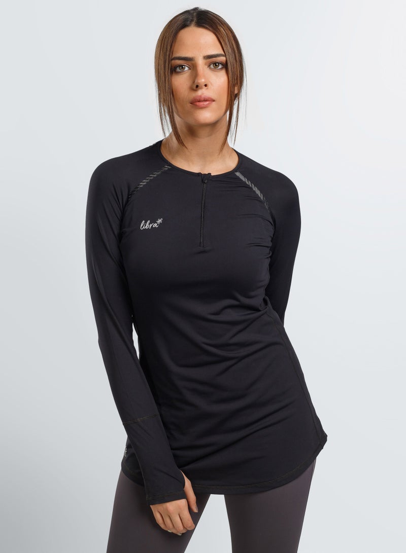 Libra Performance Long sleeve Top - Black