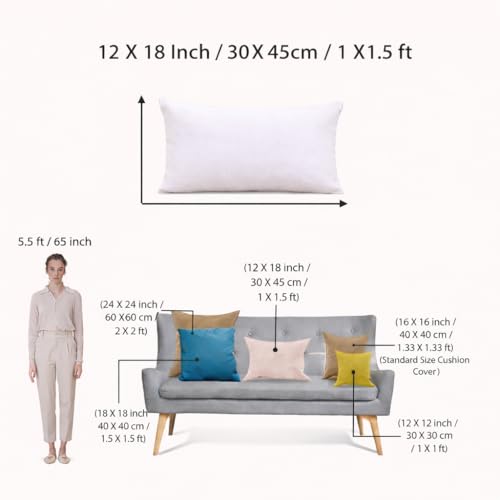 STITCHNEST 12x18 Inches Dark Brown Solid Jute Cushion Cover Set of 2 | Durable Textured Pillow Covers for Sofa, Bed & Living Room | Natural Fiber | Modern Minimal Style | Perfect for Home Decor - Image 3